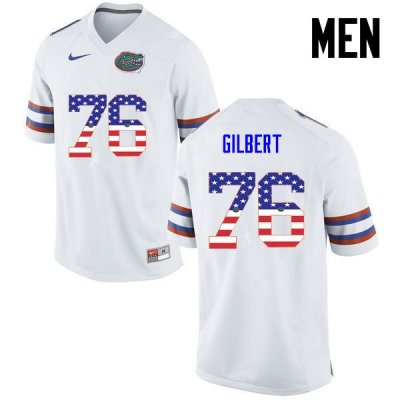 Men's Florida Gators #76 Marcus Gilbert NCAA Nike White USA Flag Fashion Authentic Stitched College Football Jersey TJY6062ZE